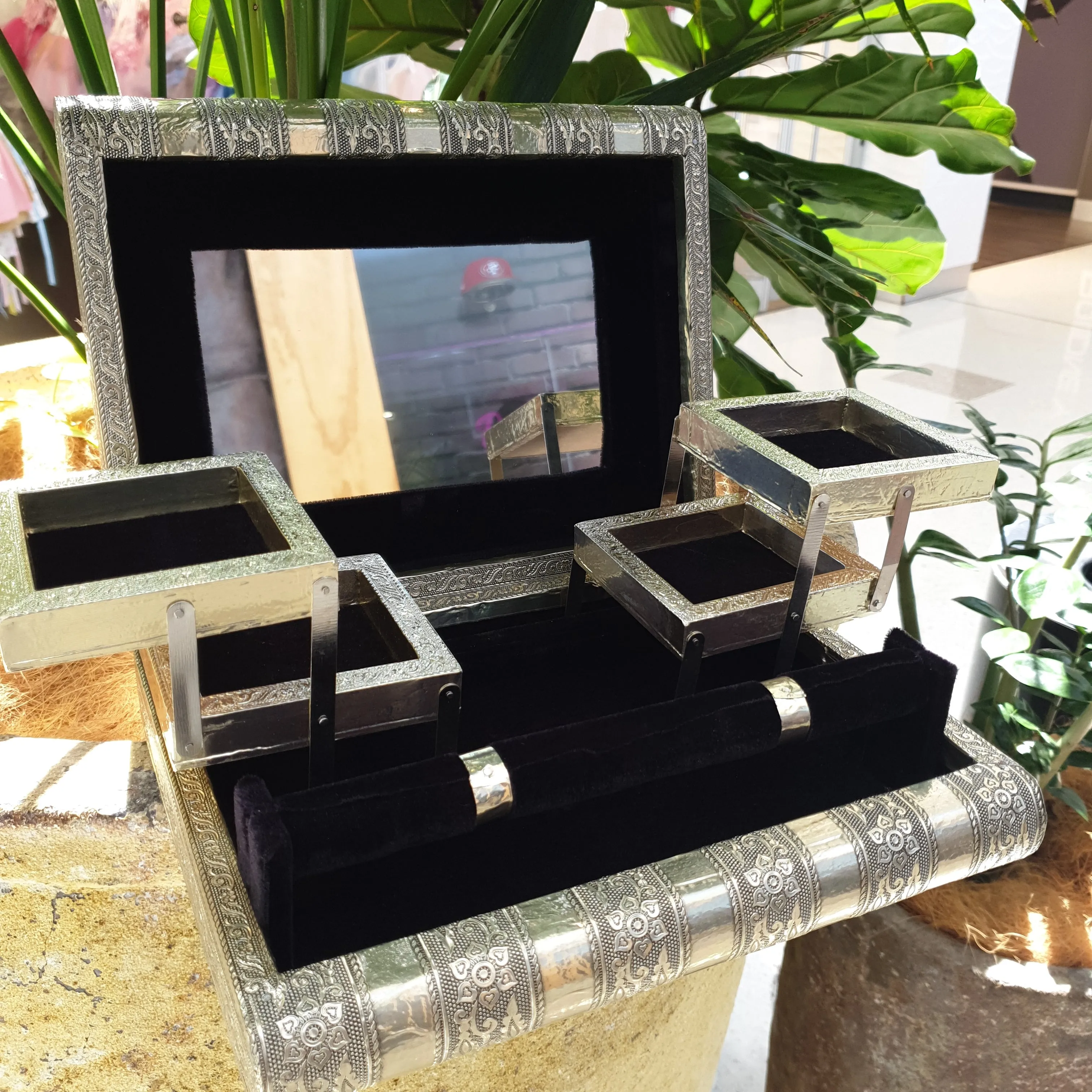 Elephant Silver Jewellery Box