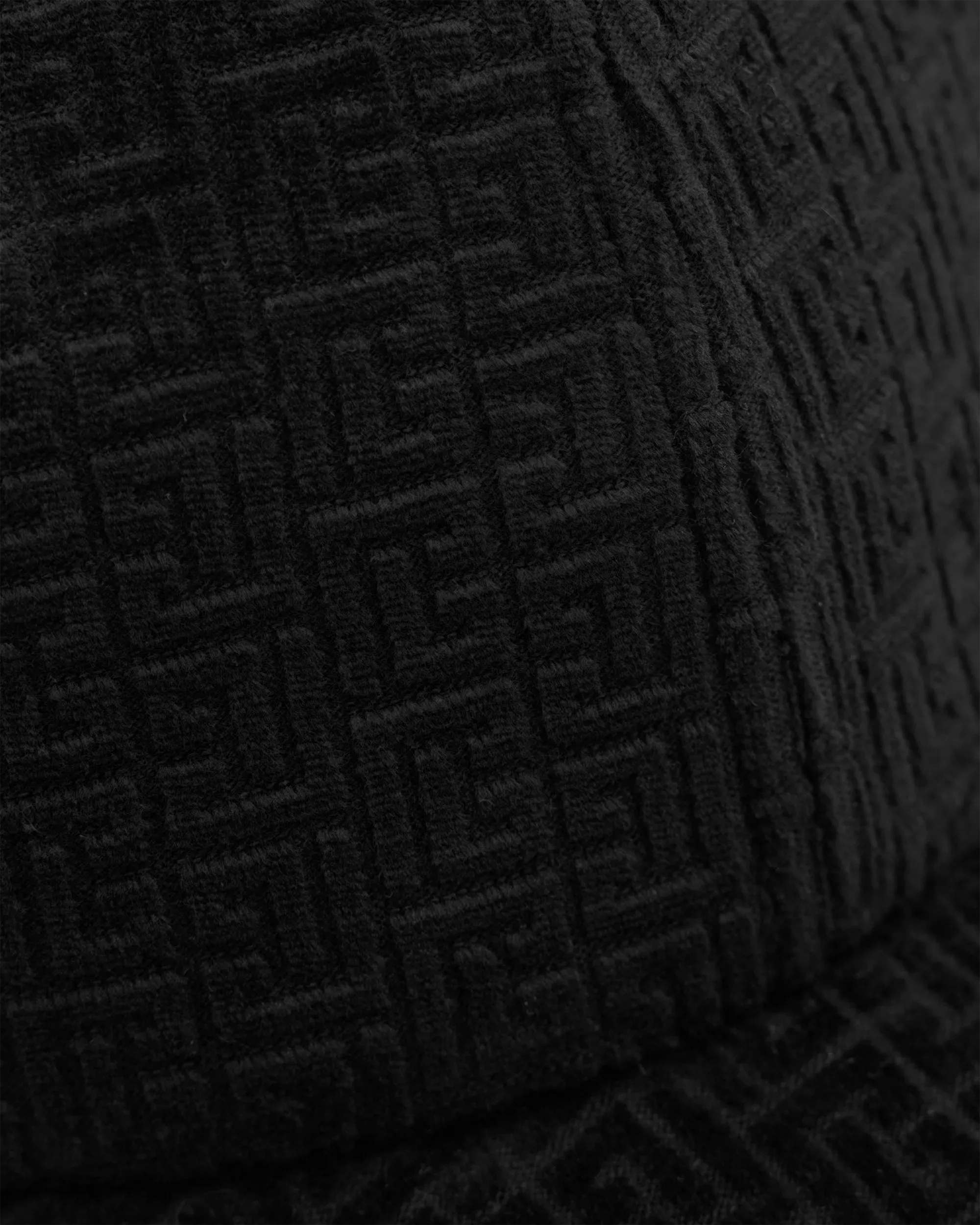 Embossed Velvet Monogram Baseball Cap