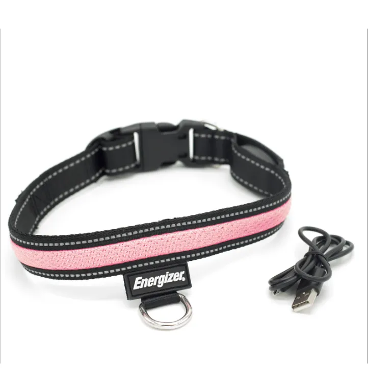 Energizer LED Dog Collar USB - Pink Blaze