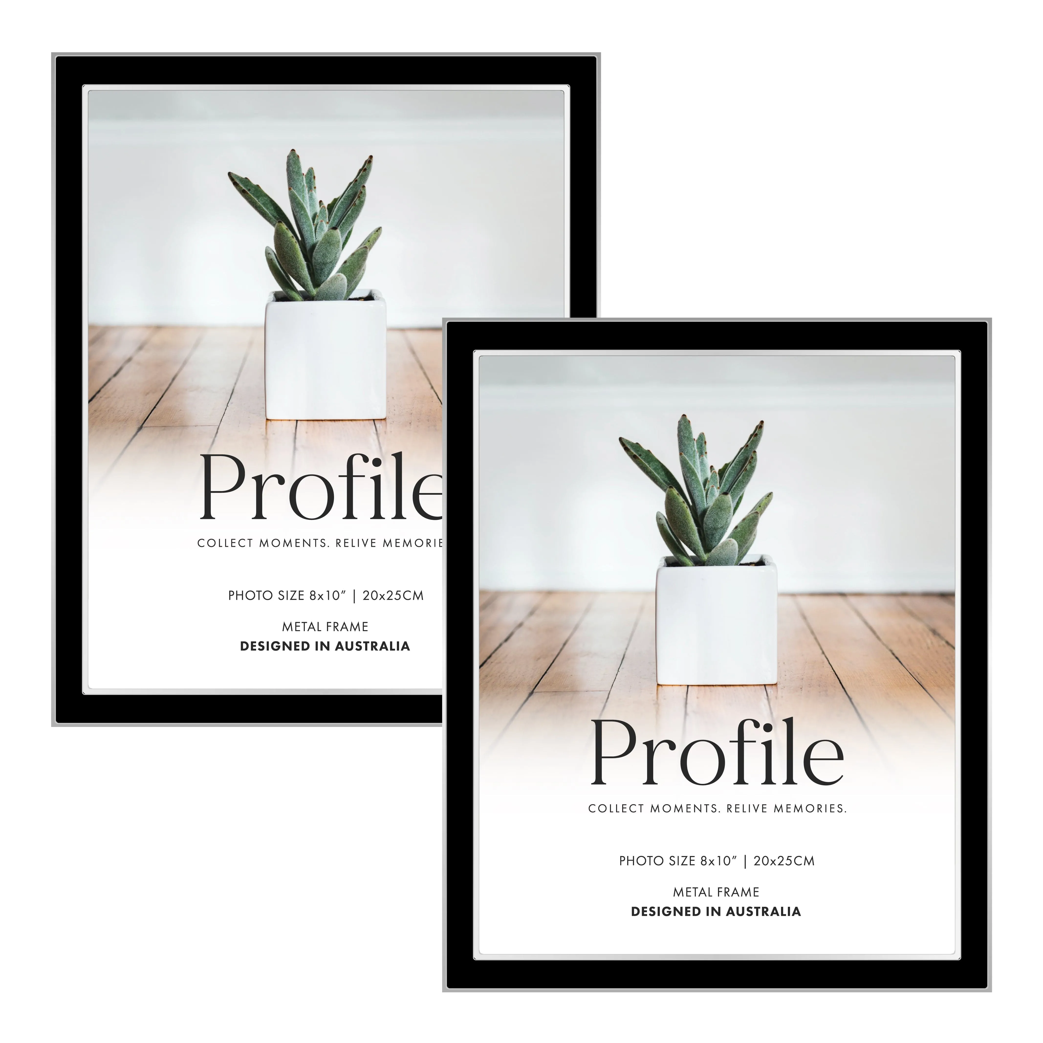 Eternal Black Metal Frame Value Pack 8x10 (2 pack bundle)