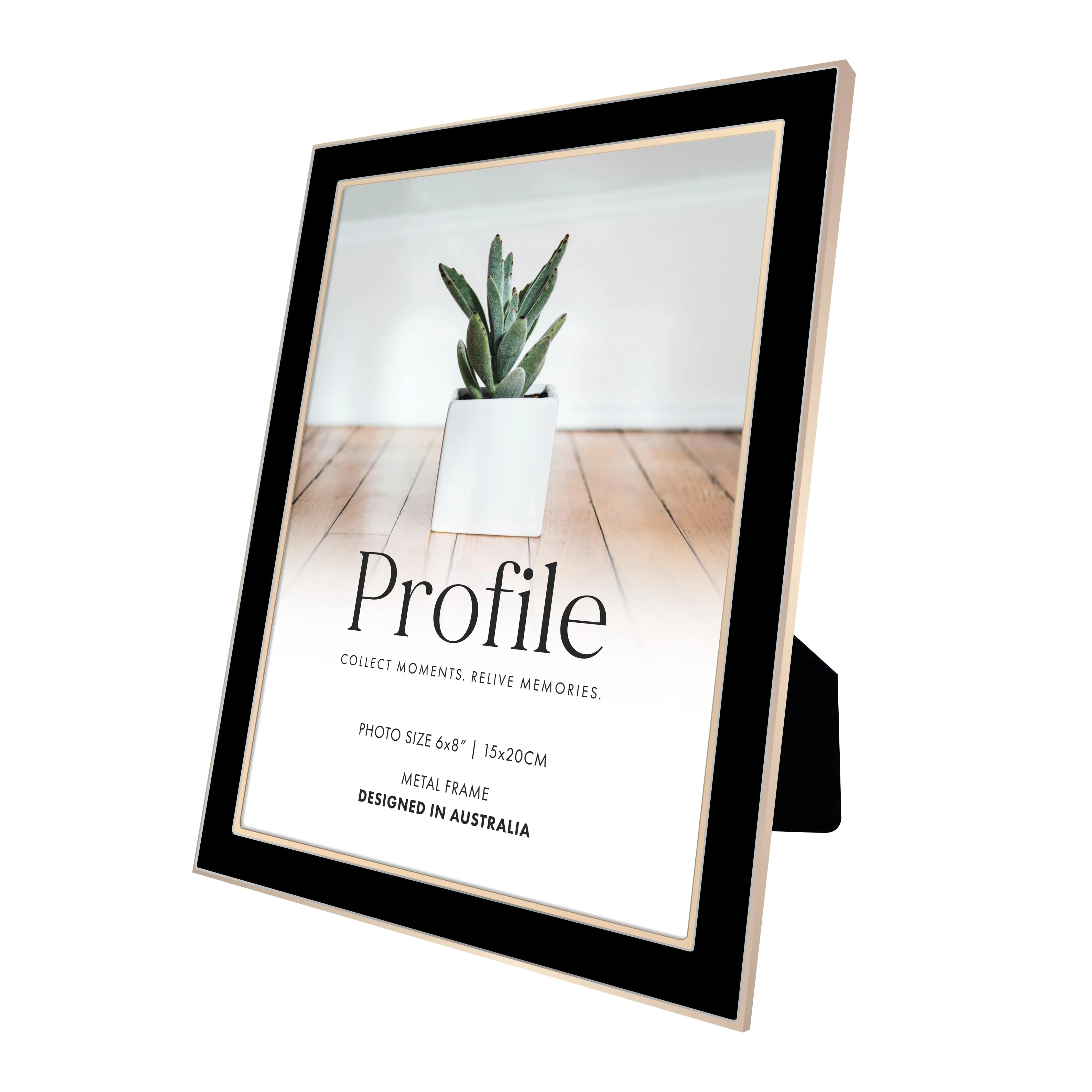 Eternal Black/Rose Gold Metal Frame Value Pack 6x8 (2 pack bundle)