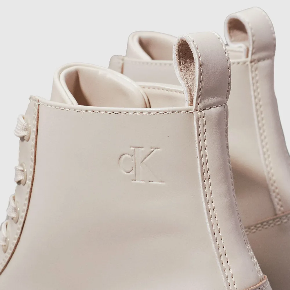 Eva Leather Boot - Offwhite Multi