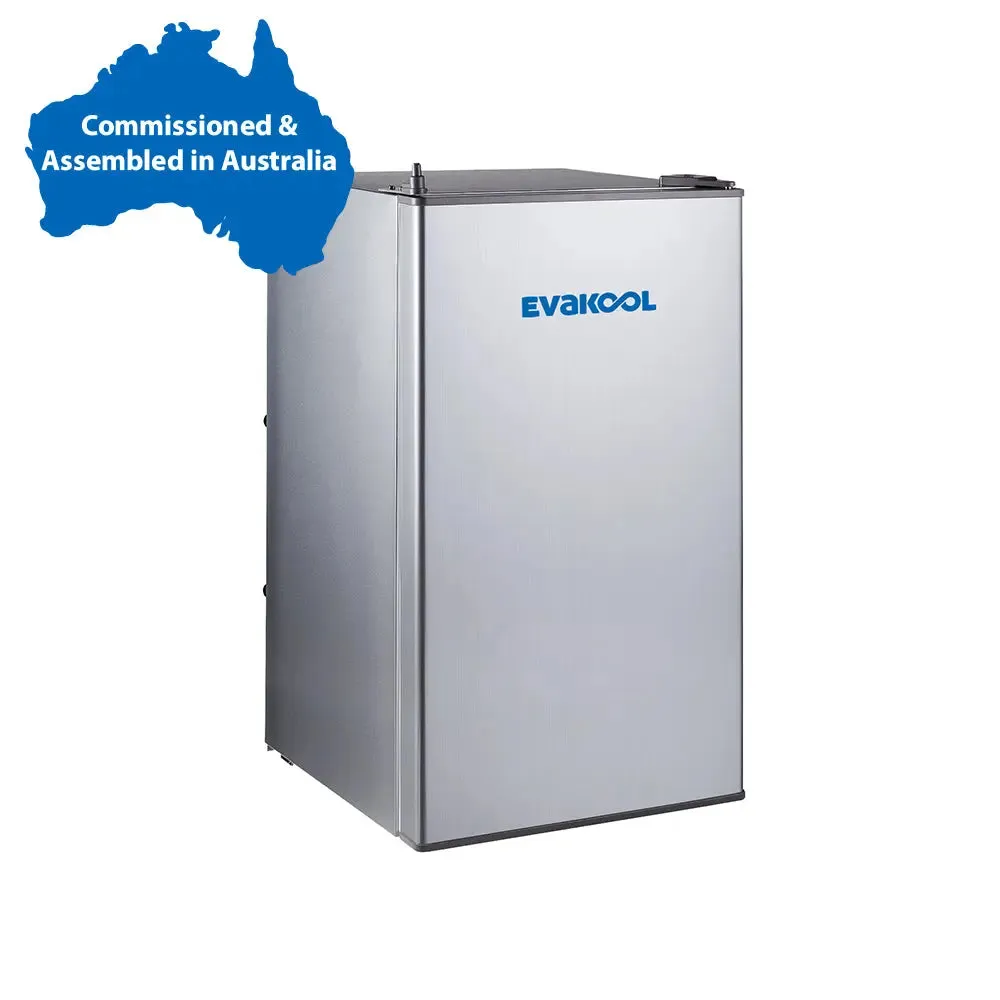 Evakool 95L Platinum Upright Fridge Freezer Silver - Assembled in Australia