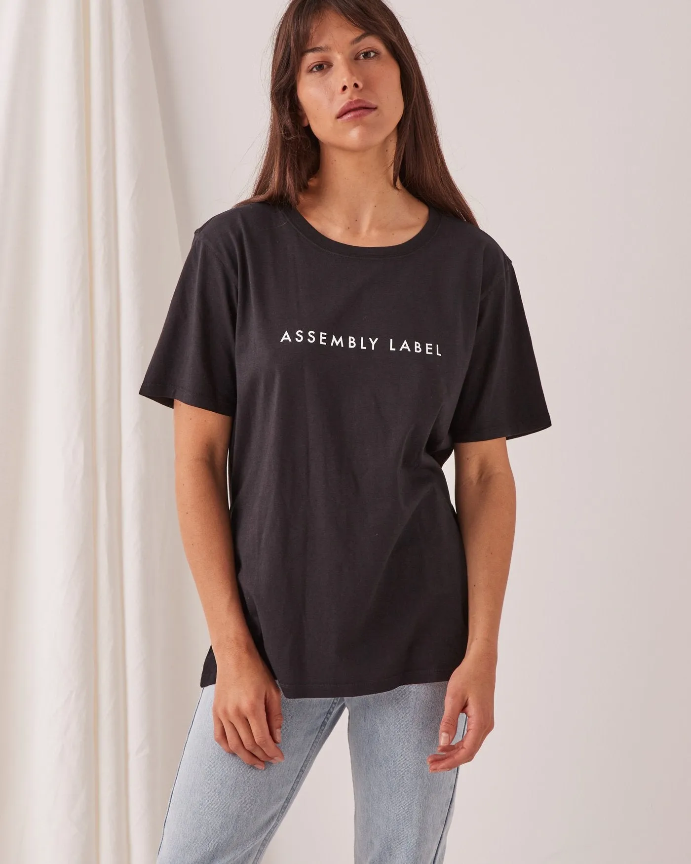 Everyday Organic Logo Tee -  True Black/White