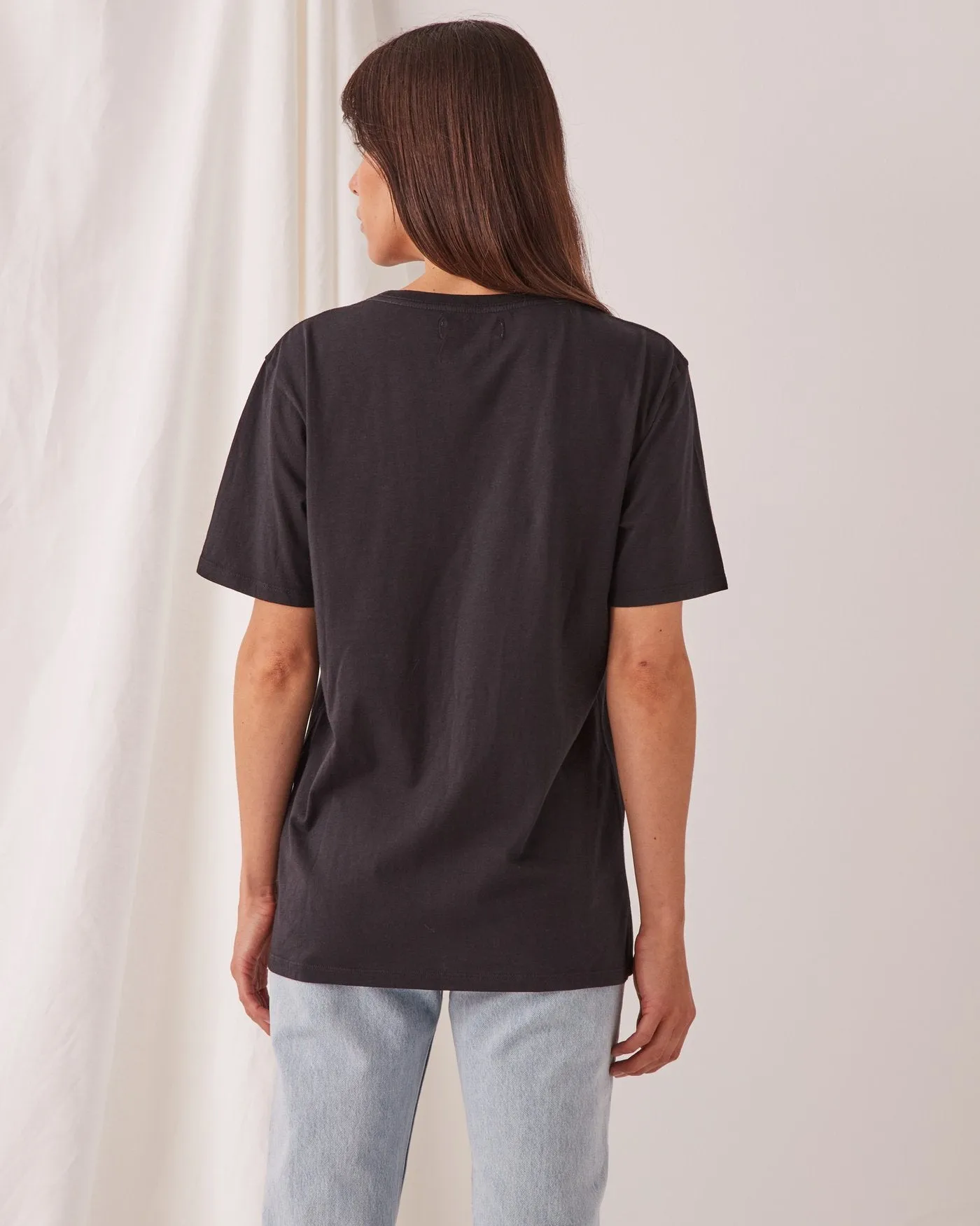 Everyday Organic Logo Tee -  True Black/White