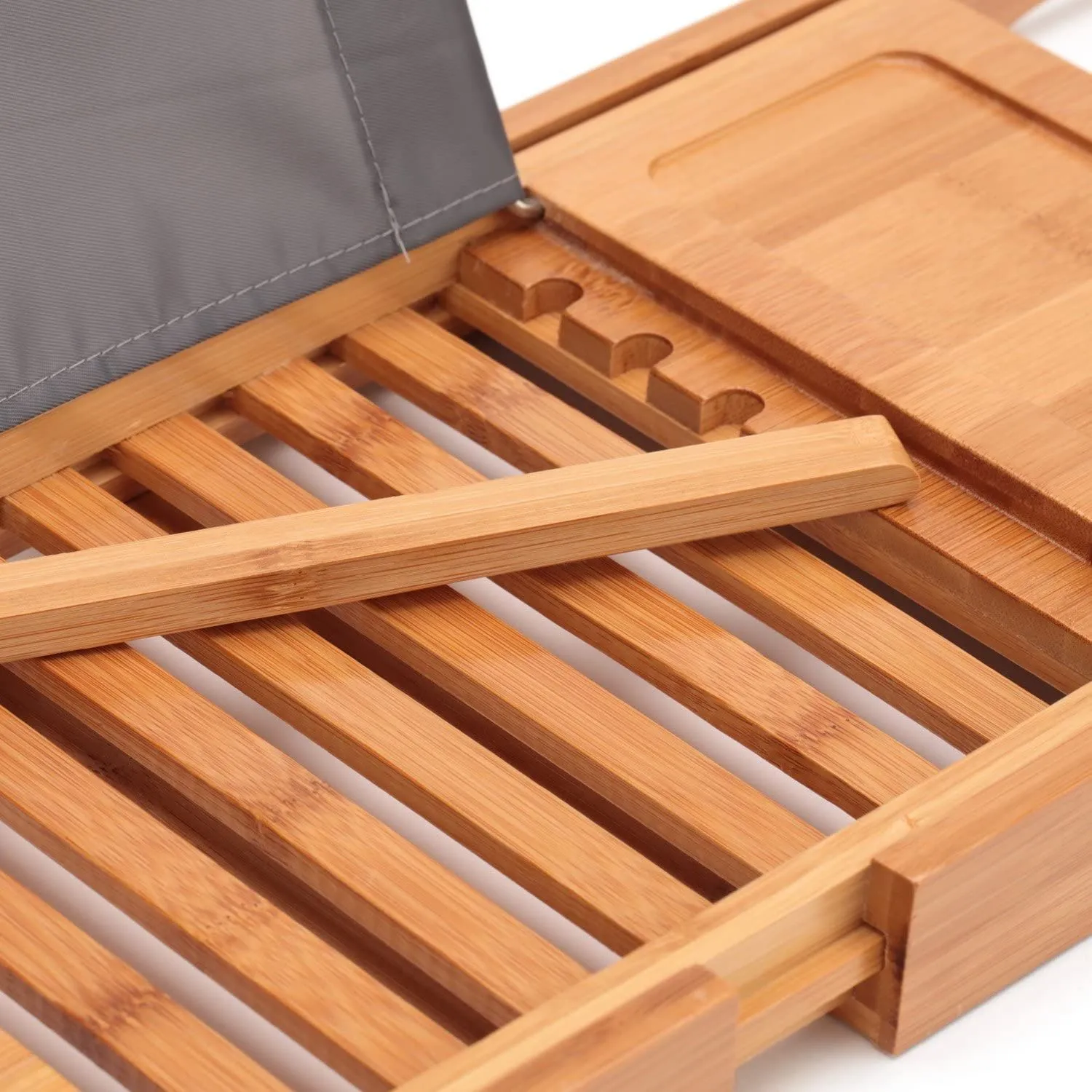 Expandable Bamboo Bath Caddy
