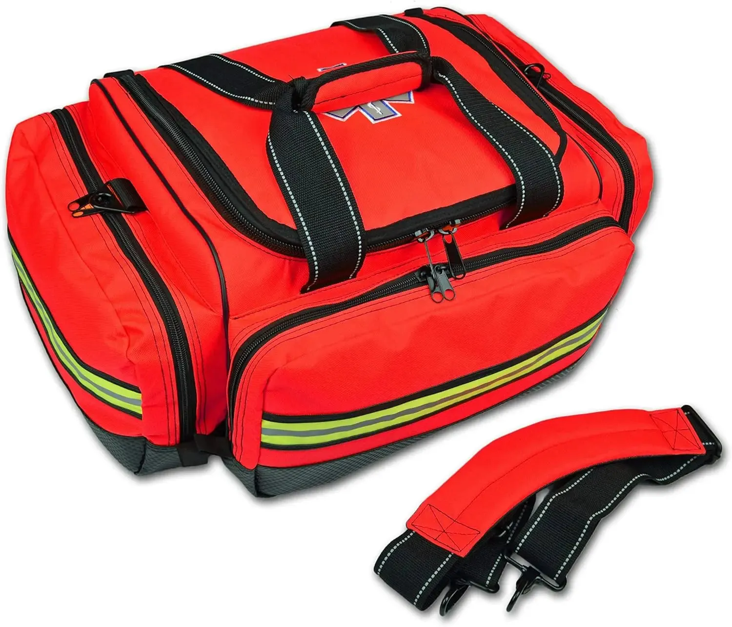 First Responder EMT Trauma Bag Stocked w/Fill Kit C - RED