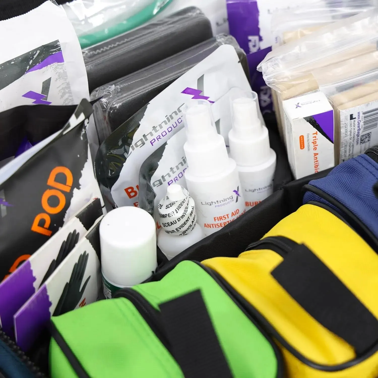 First Responder EMT Trauma Bag Stocked w/Fill Kit C - RED