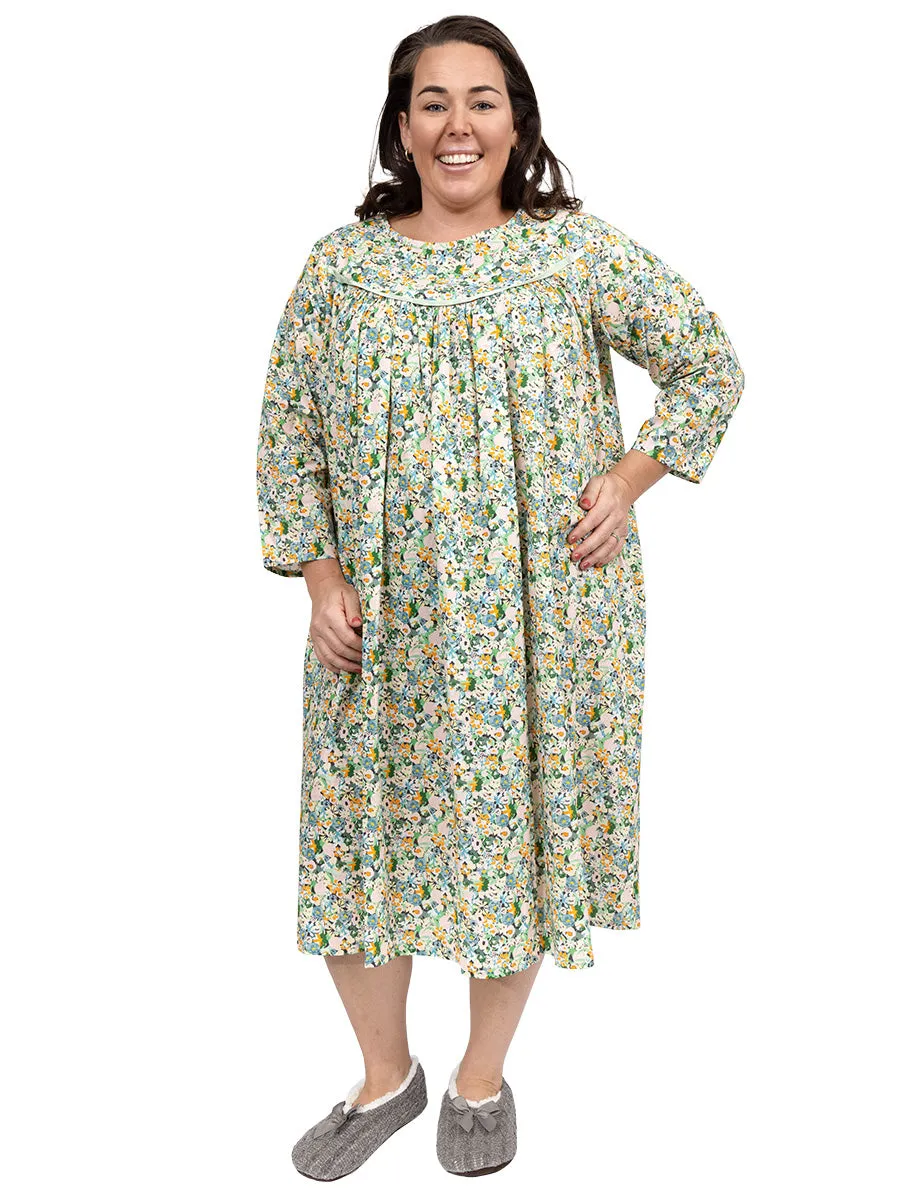 Fletcher Nightie - Green Print*