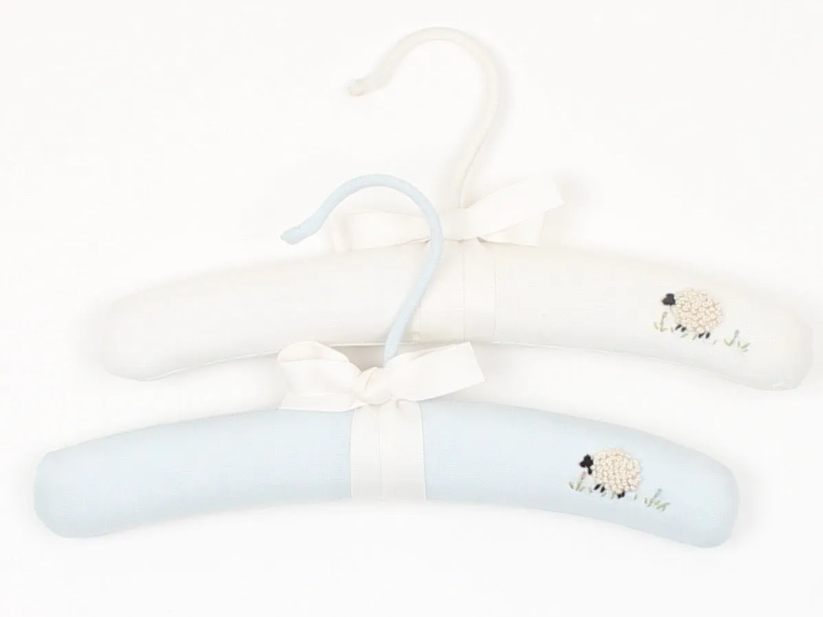 Fluffy Sheep Hanger, Sky Blue