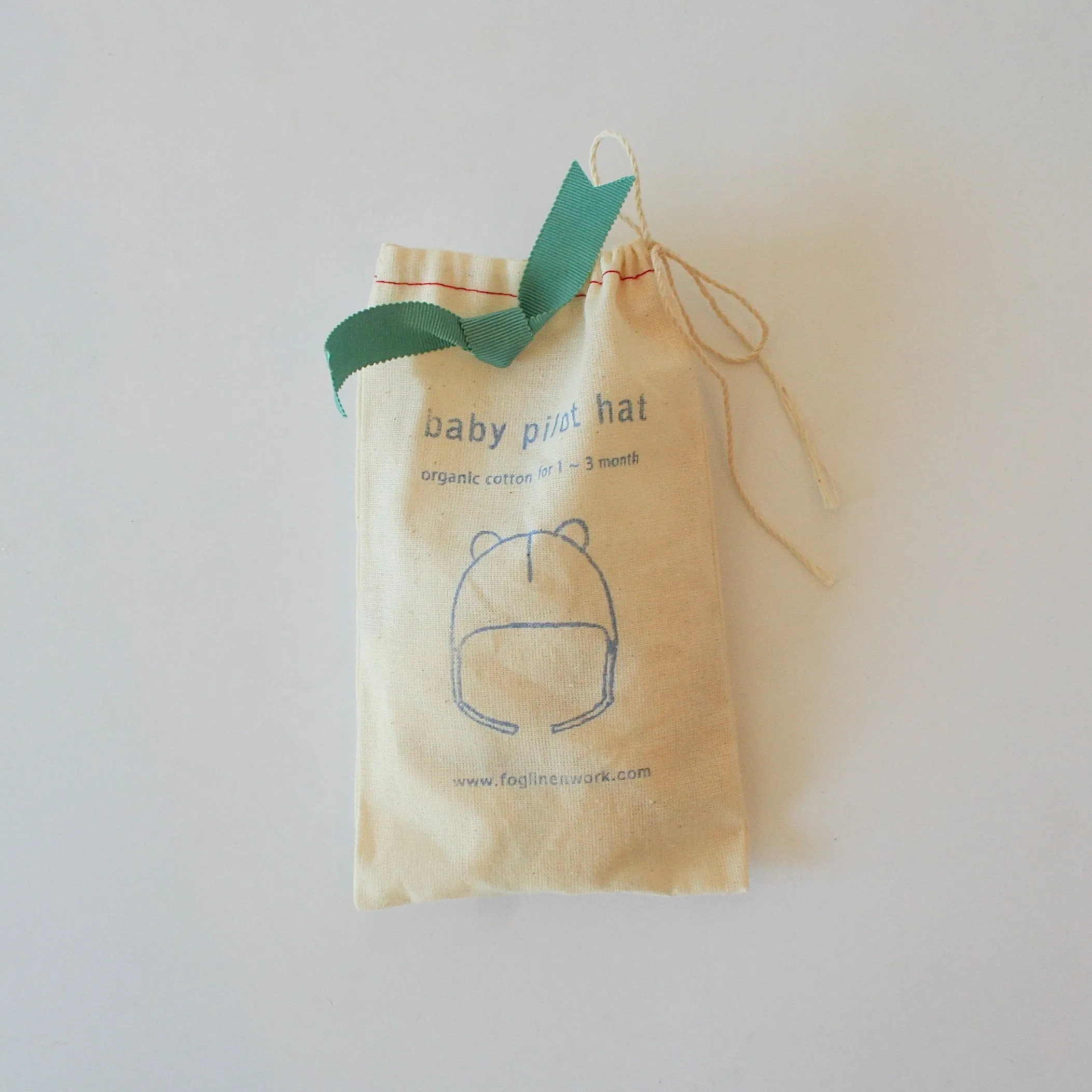 Fog Linen Organic Cotton Baby Pilot Hat