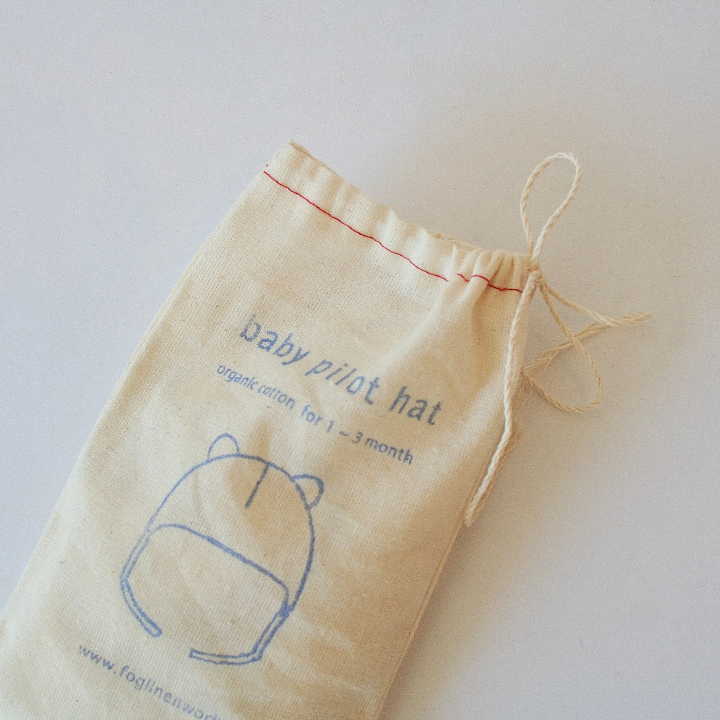 Fog Linen Organic Cotton Baby Pilot Hat