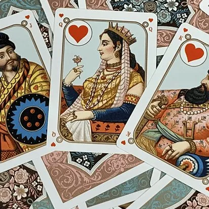 Four Continents (Blue) Playing Cards