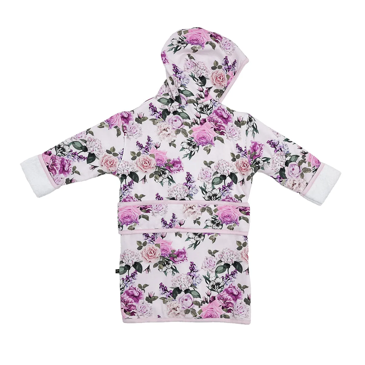 Francesca's Floral Hooded Bath Robe