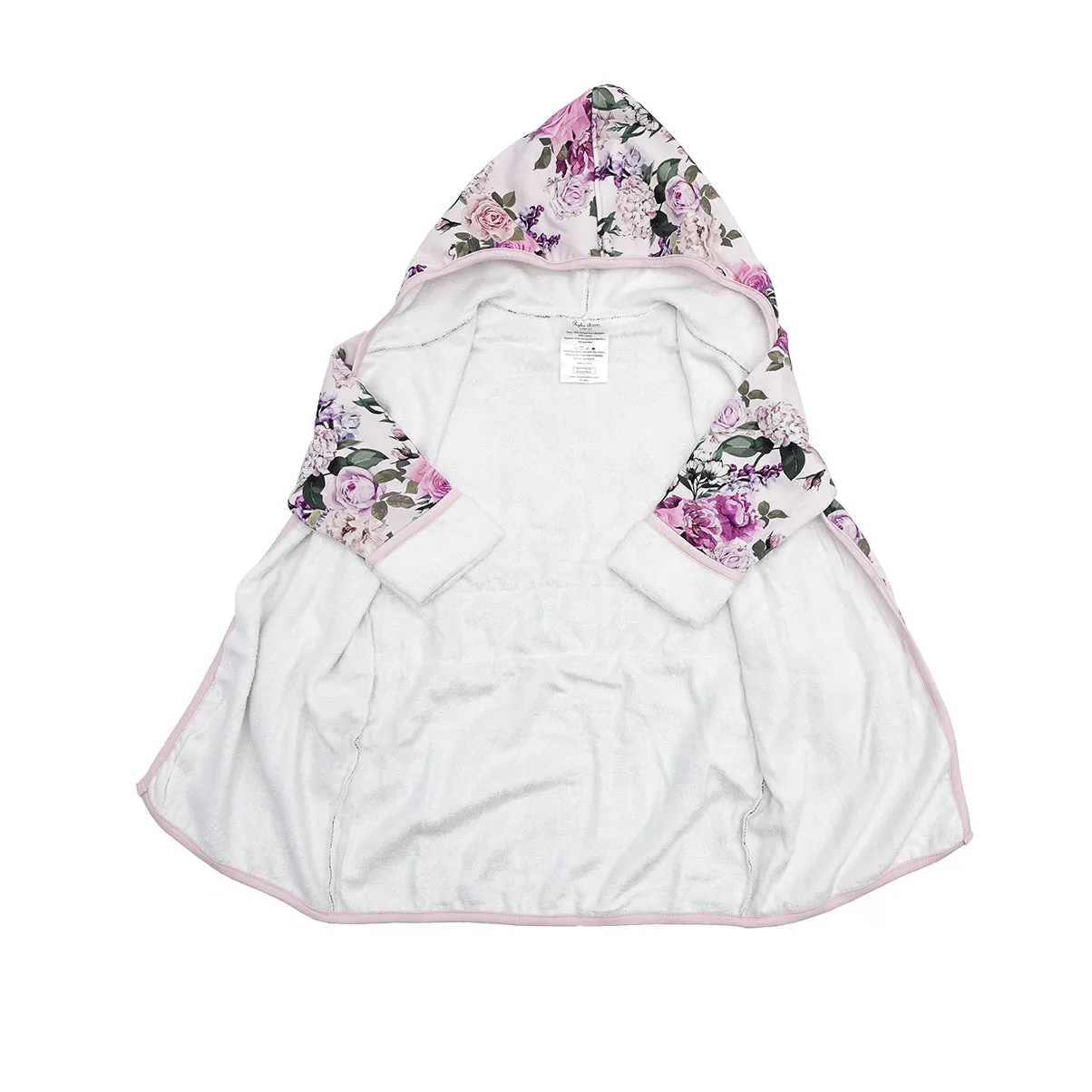 Francesca's Floral Hooded Bath Robe