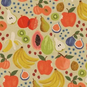 Fruit Stand in Cream Canvas  --- Orchard by Rifle Paper Co. for Cotton   Steel Fabrics