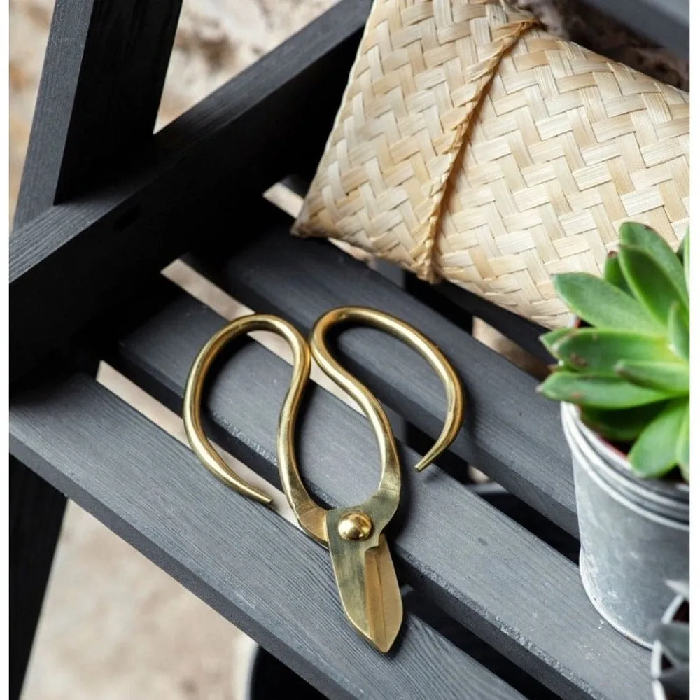 Garden Scissors with Bamboo Bag