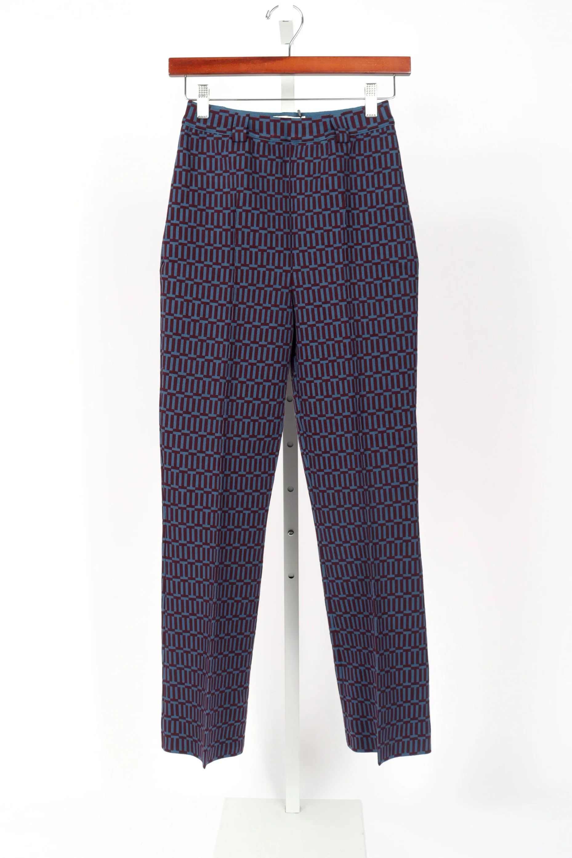 Geo Jacquard Charlie Pant - Purple Combo (By Phone Order Only)