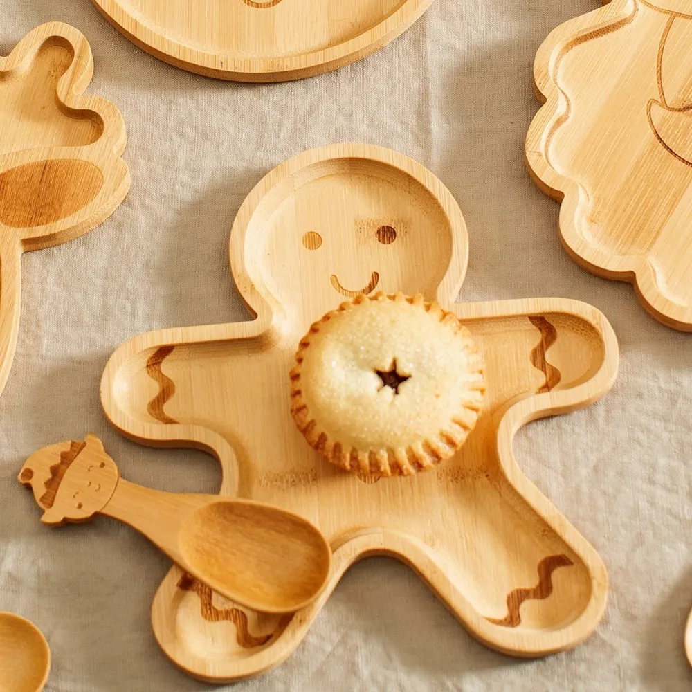 Gingerbread Bamboo Plate