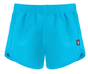 Girls UPF 50  Swim/Camp Board Short | Turquoise w. Matching Trim