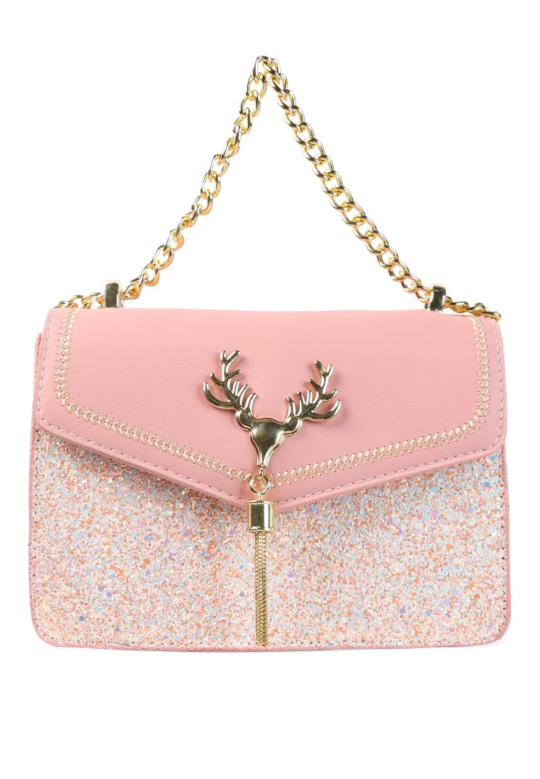 Glitter Envelope Sling Bag