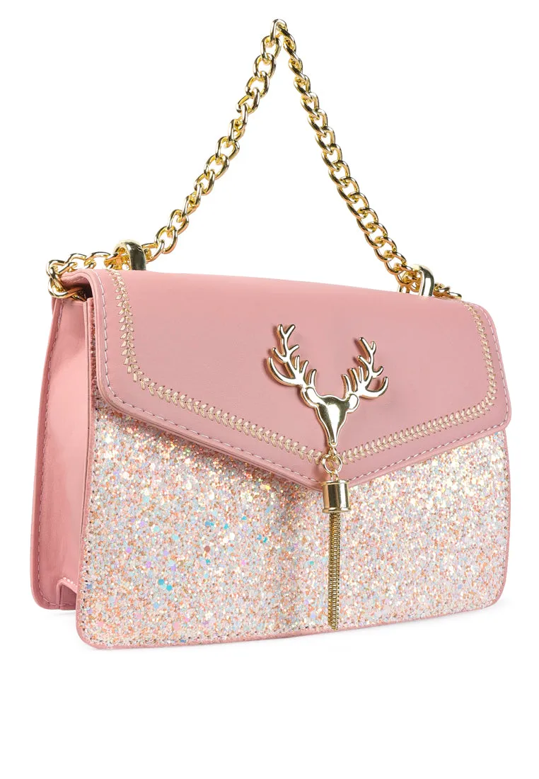 Glitter Envelope Sling Bag