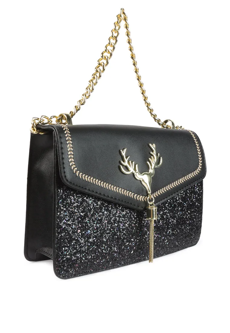 Glitter Envelope Sling Bag