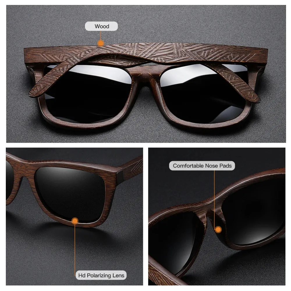 GM Bamboo Wooden Sunglasses for Men