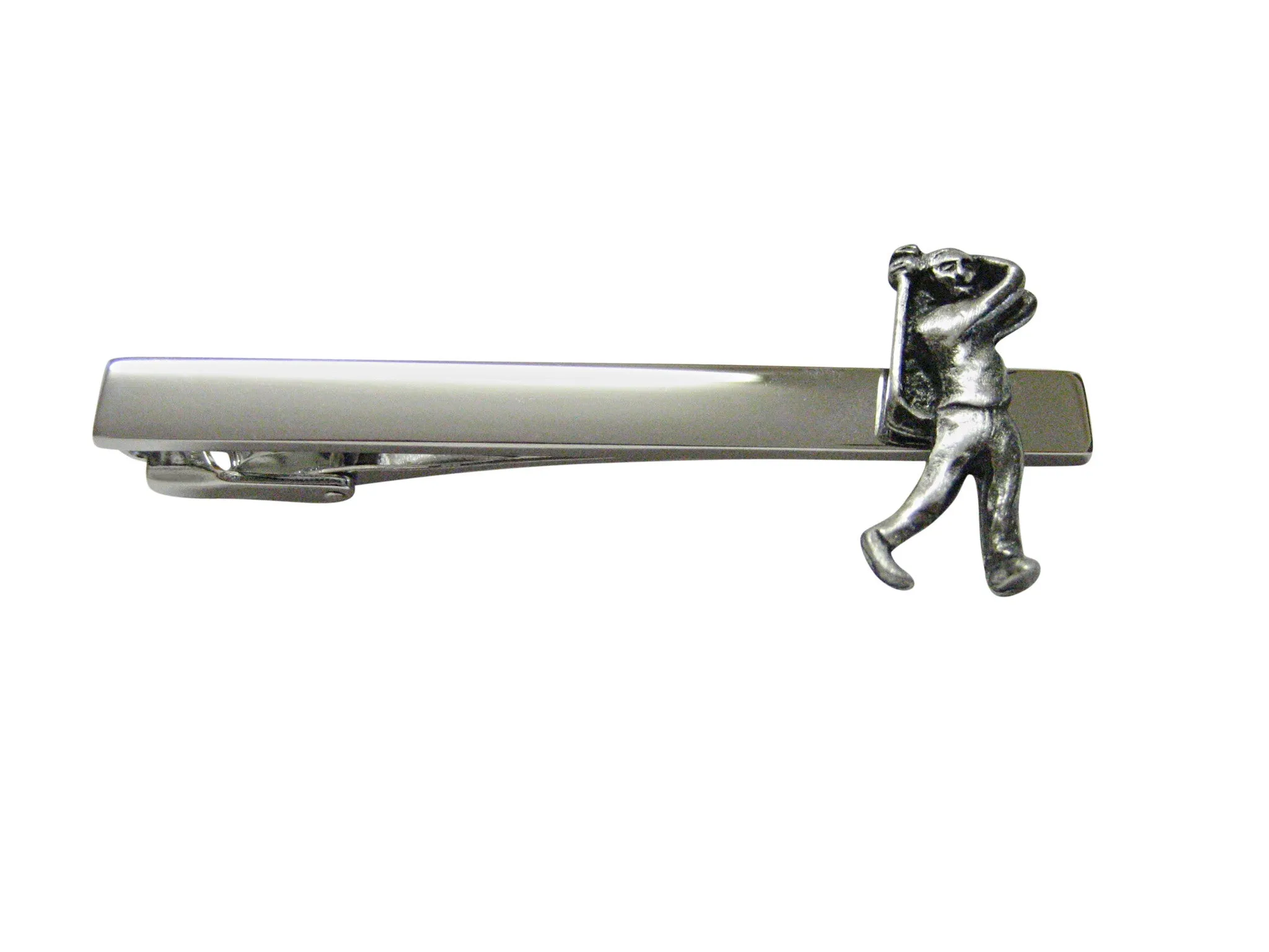 Golfer Square Tie Clip