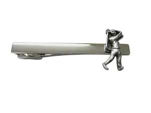 Golfer Square Tie Clip