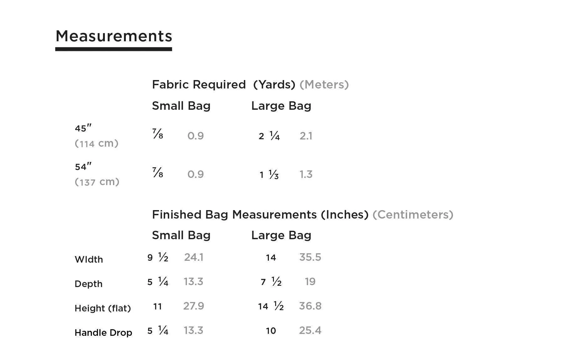 Grainline Studio - Stowe Bag