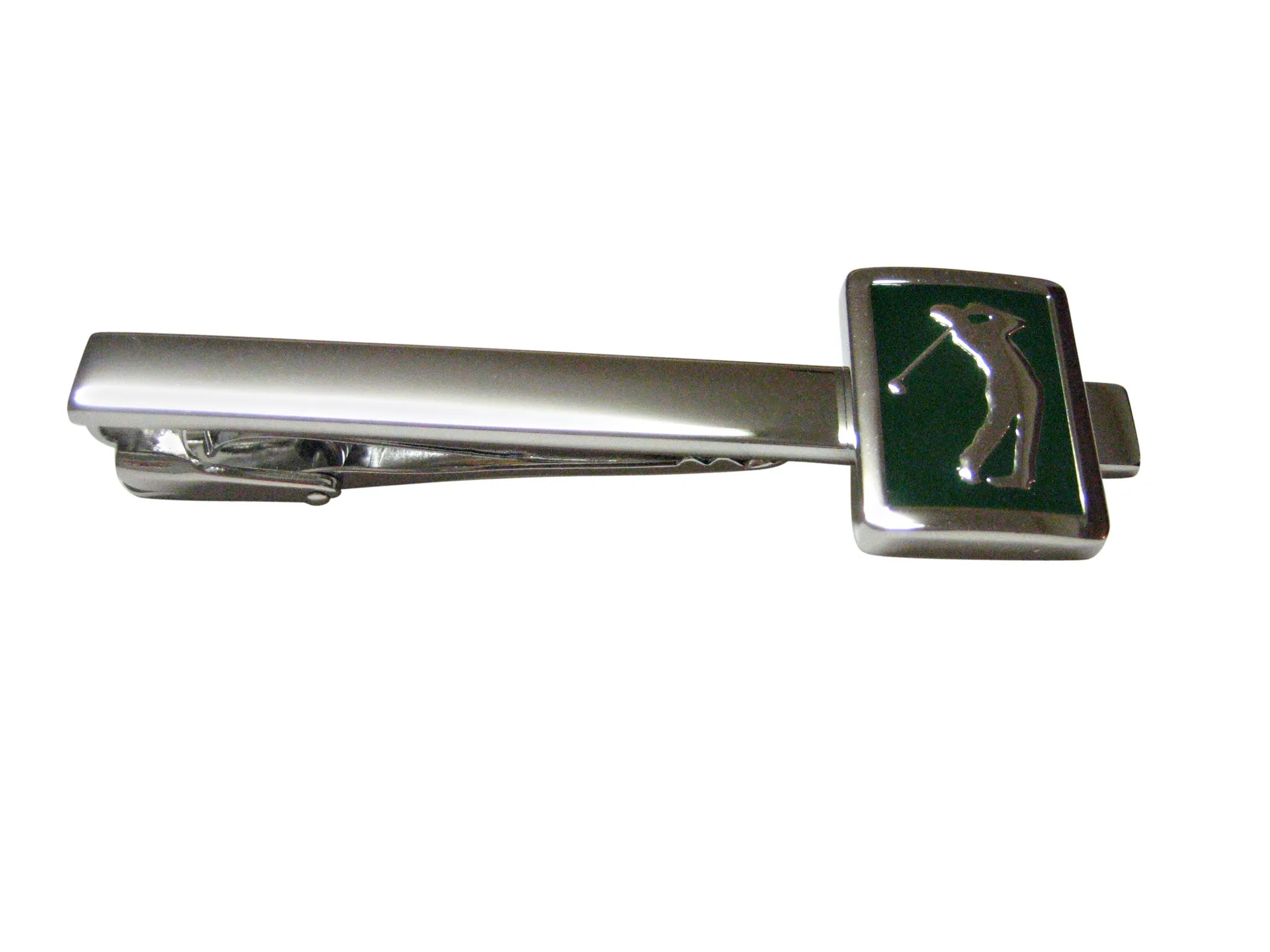 Green Golf Pendant Square Tie Clip