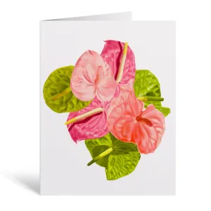 Greeting Cards - Anthurium