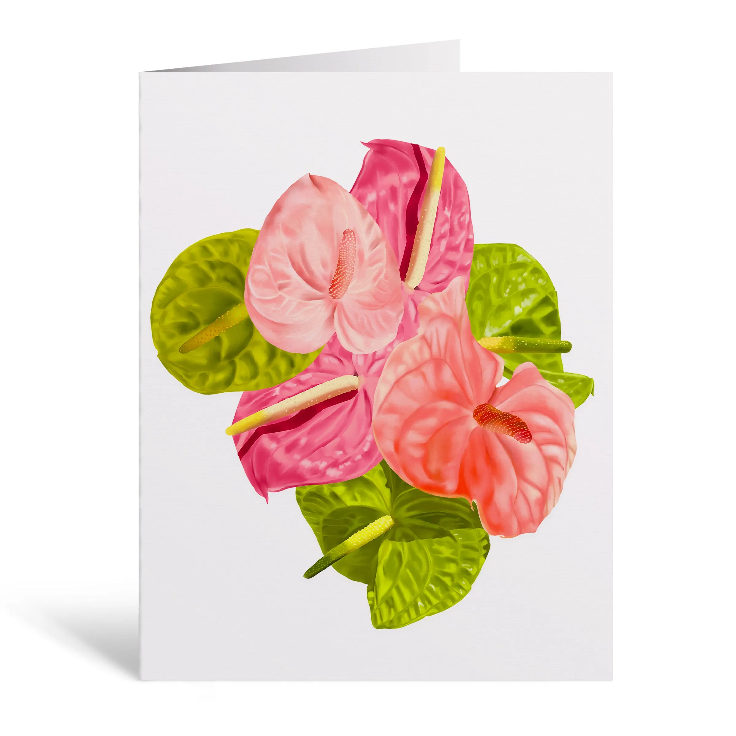 Greeting Cards - Anthurium