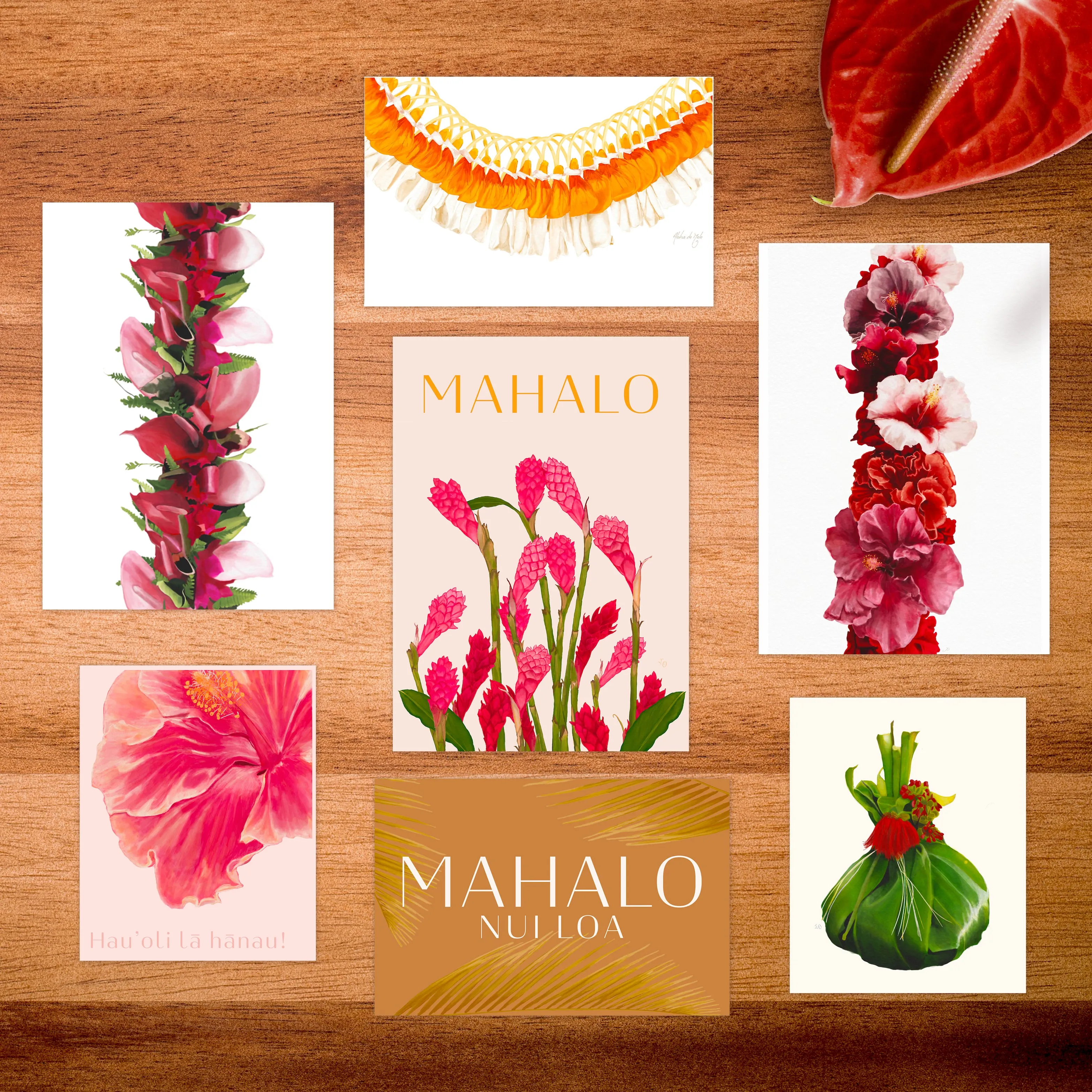 Greeting Cards - "Lā hānau" Birthday Hibiscus
