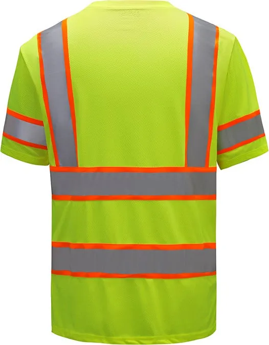GSS Yellow Two Tone Short Sleeve T-Shirt, Class 3 (each)