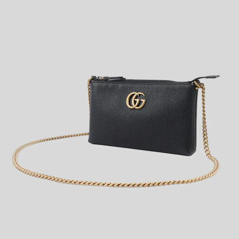 GUCCI Marmont Cellarius Shoulder/Crossbody Clutch Bag Black RB-779795