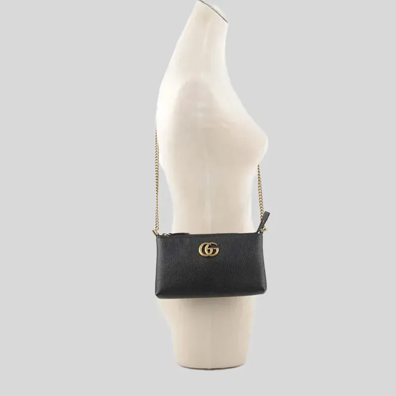 GUCCI Marmont Cellarius Shoulder/Crossbody Clutch Bag Black RB-779795