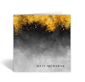 Hajj Mubarak - Black and Gold - HJ 04