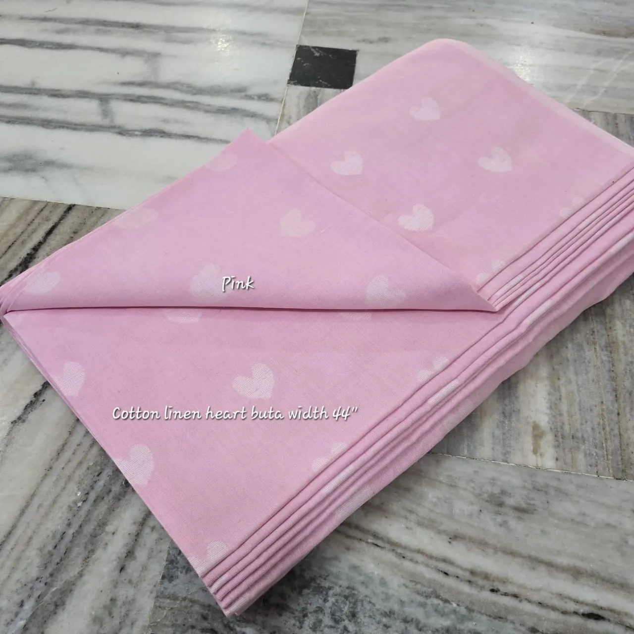 Handwoven Linen Spun Cotton Woven Butti Fabric