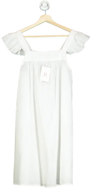 Hank & Hera White 100% Cotton Dress UK XS
