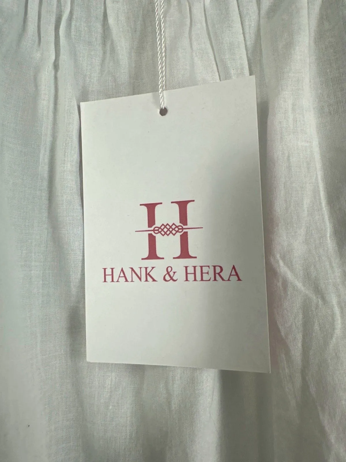 Hank & Hera White 100% Cotton Dress UK XS