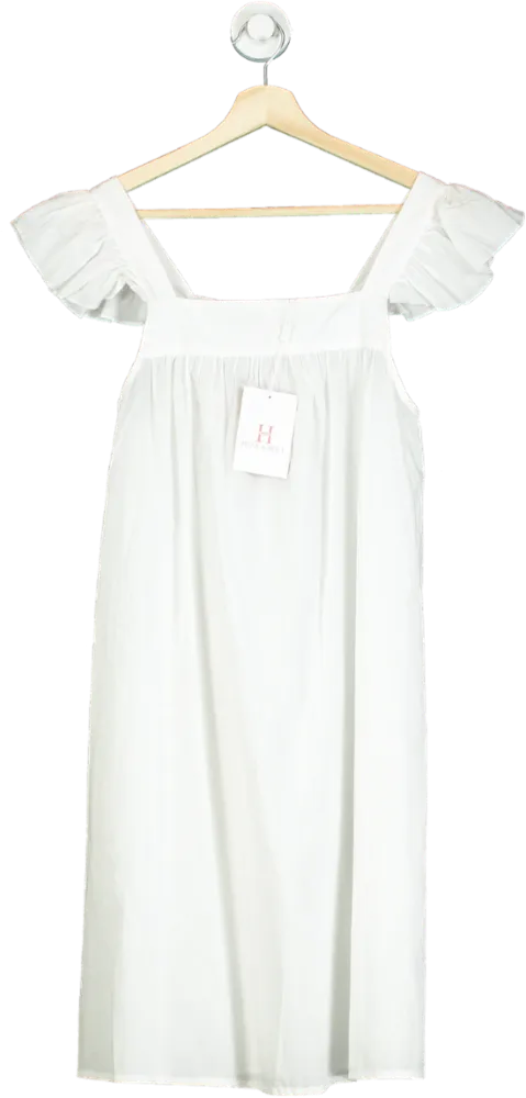 Hank & Hera White 100% Cotton Dress UK XS