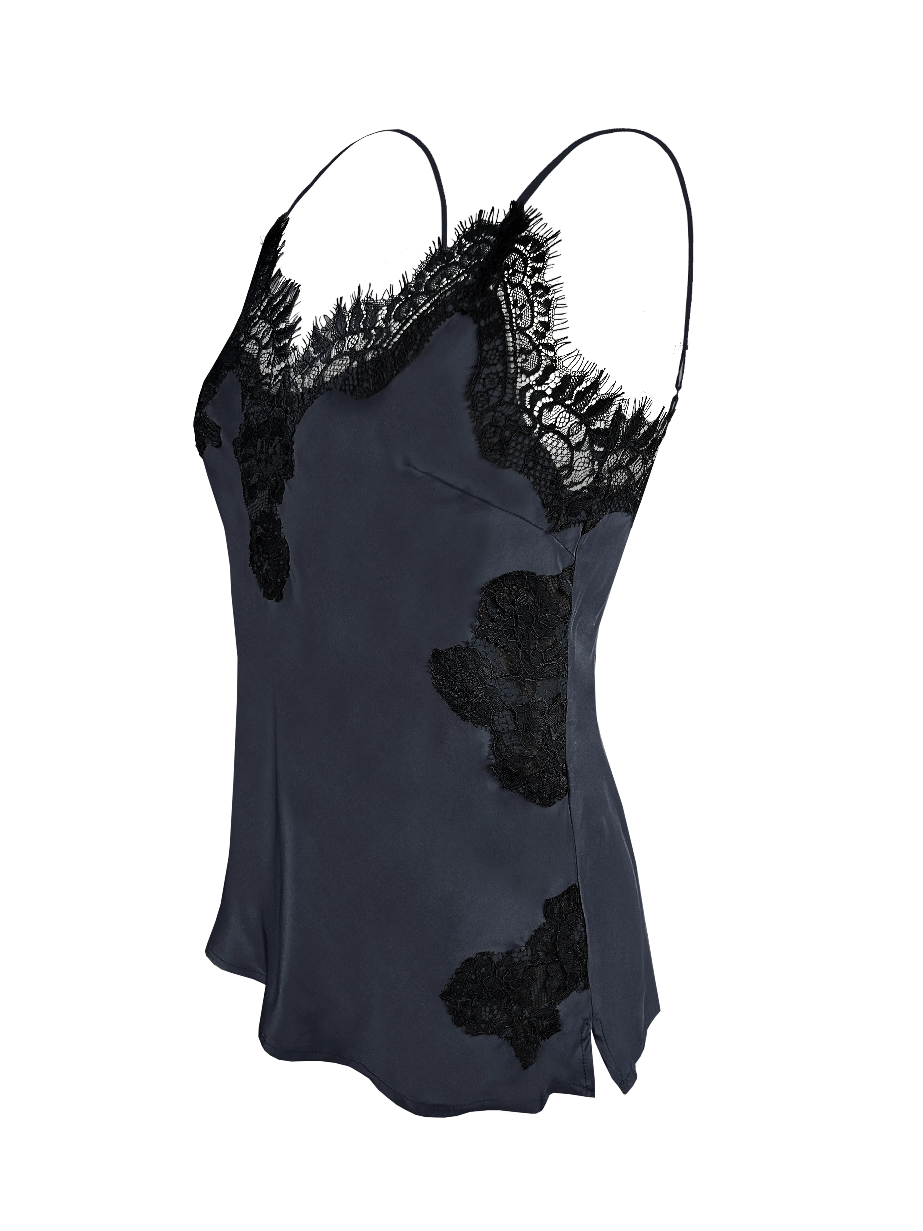 Harper Bias Cami - Blue Ink / Black