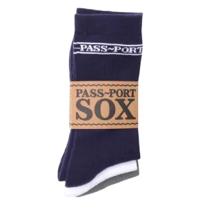 Hi Sox 3 Pack R43 (Multi - Navy/White/Grey)