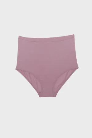 Highwaist Bell in Still Purple Bamboo Lyocell