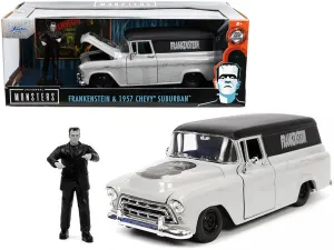 Hollywood Rides Frankenstein & 1957 Chrevrolet Suburban Die Cast
