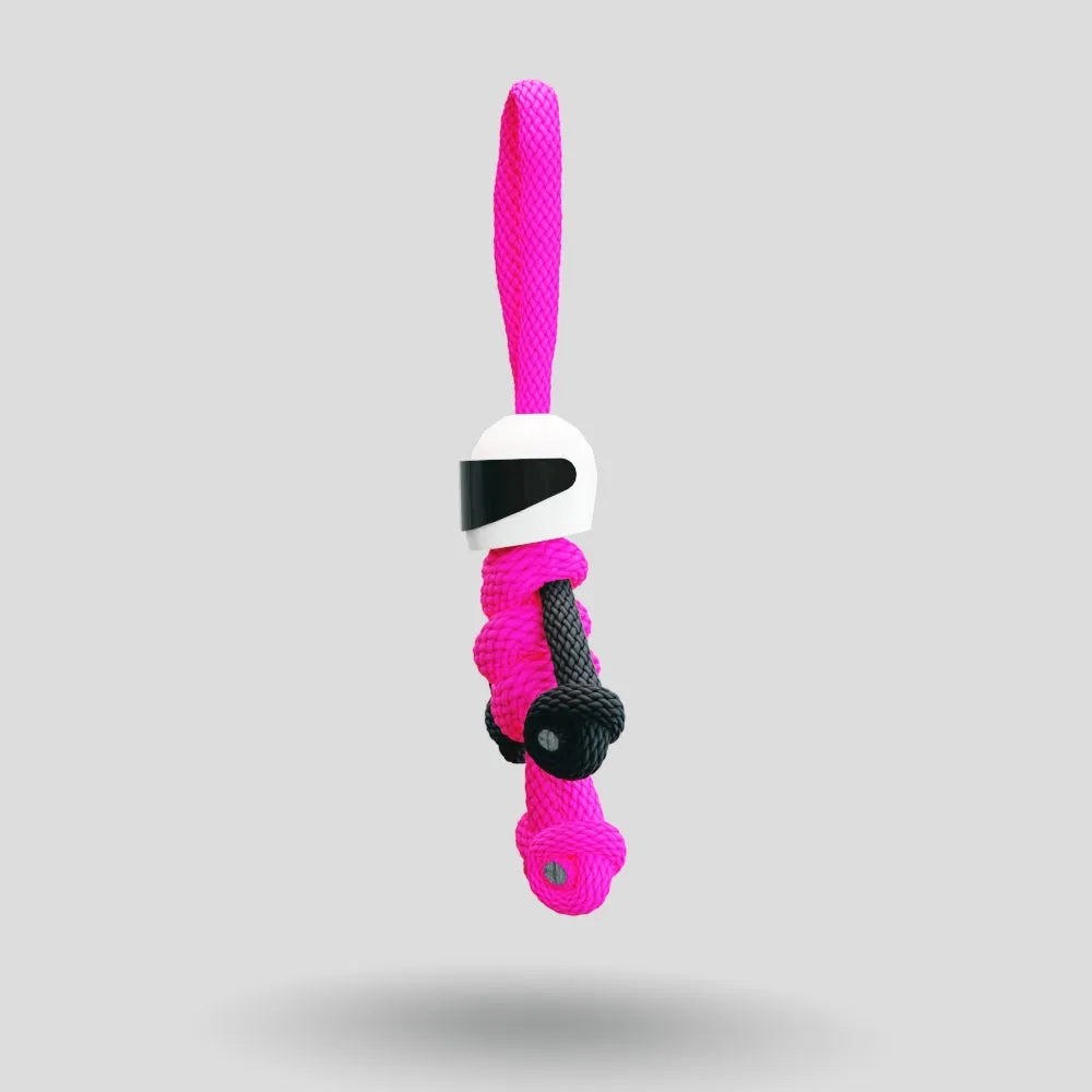 Hot Pink Biker Buddy Paracord Keychain