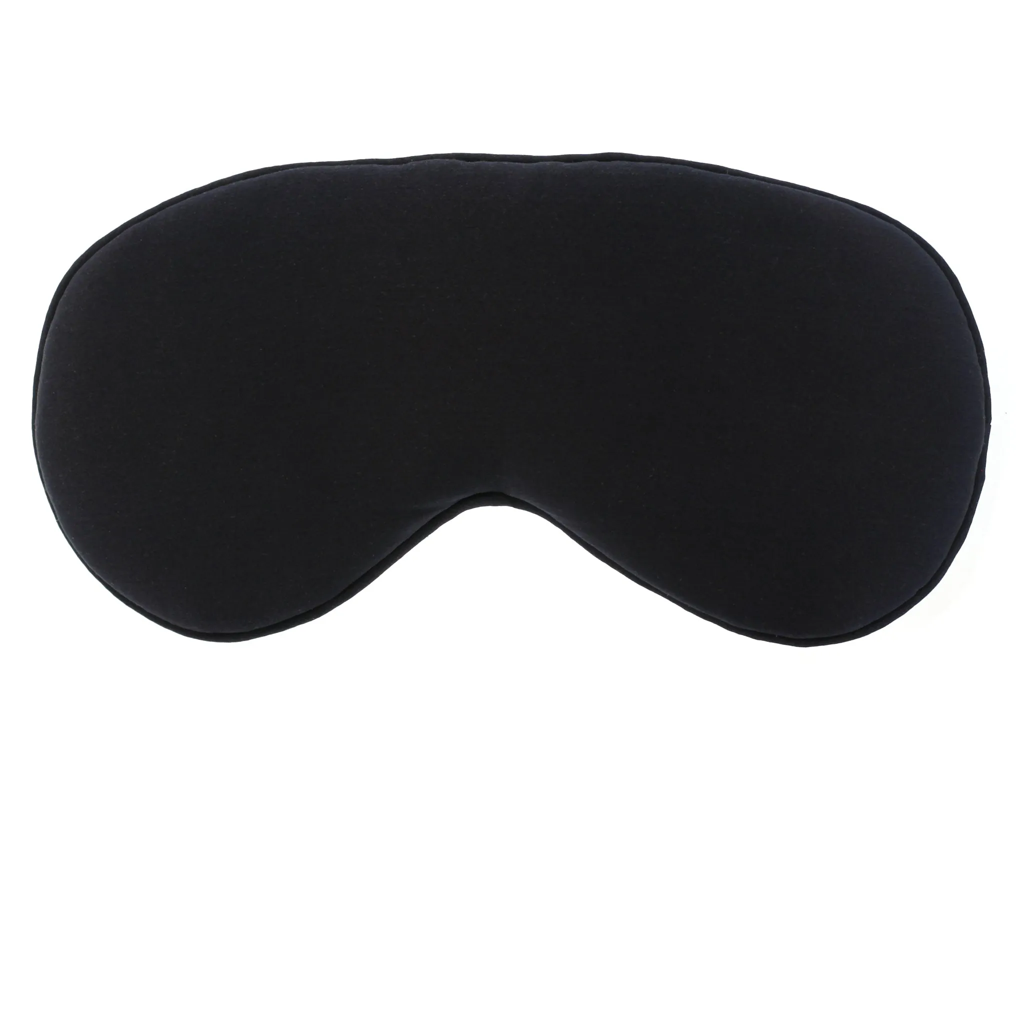 Hypnos Sleep Mask in Sapphire Silk Charmeuse with Black Trim