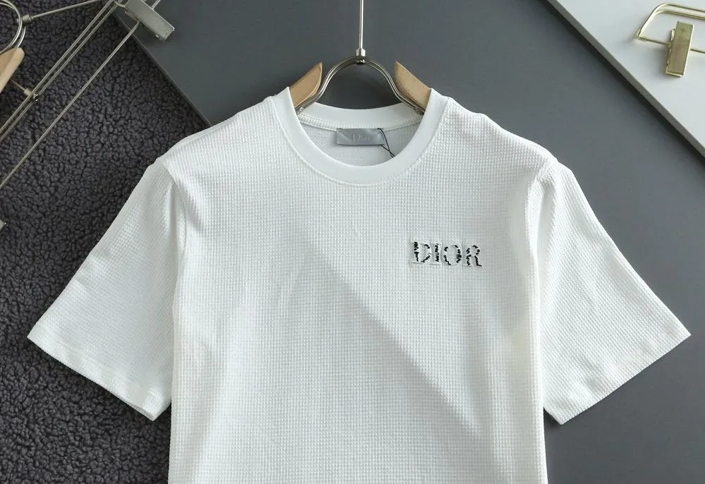 Imported  Round Neck  Embossed Logo T-shirt